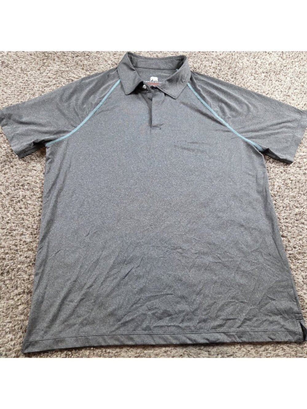 The Normal Brand Polo Shirt Mens XL Gray Performance Short Sleeve Golf